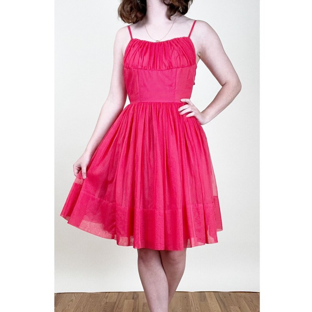 Rare Vintage Handmade Midi Mini Tulle Dress Barbie Ballet Homecoming Prom Dance